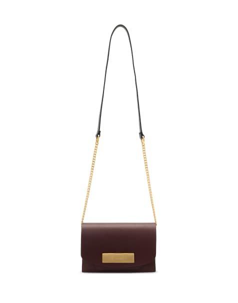 AllSaints – Etta – Clutch in Dunkelrot - view 1