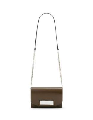 AllSaints - Etta - Clutch in Schlammbraun