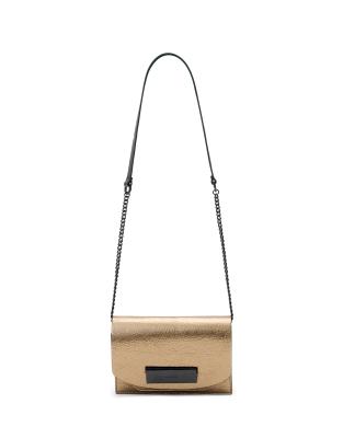 AllSaints - Etta - Clutch in warmem Messing-Gelb