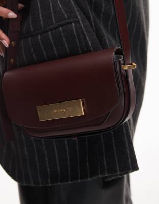 Allsaints Etta Satchel Crossbody Bag In Red