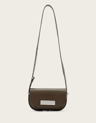 AllSaints - Etta - Satchel-Umhängetasche in Fango-Braun-Brown