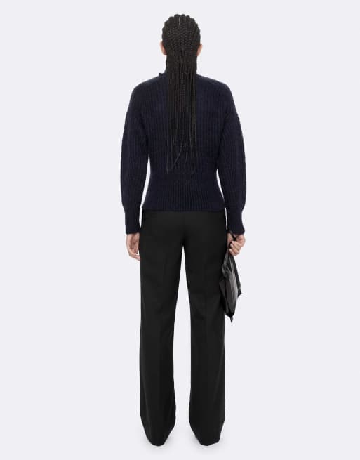 AllSaints Etty pull en bleu marine encre, 4 de 7