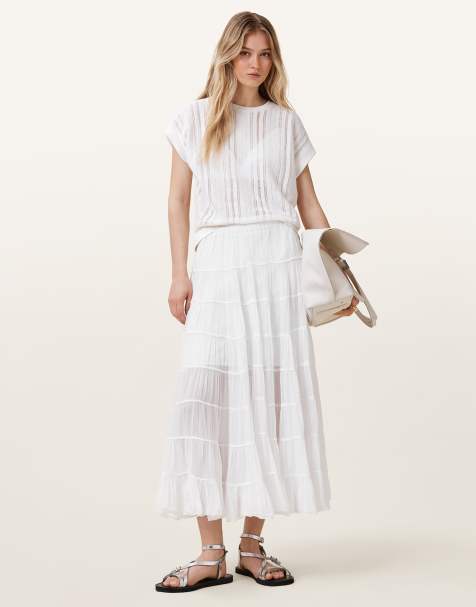 AllSaints - Eva - Jupe - Blanc craie - view 1