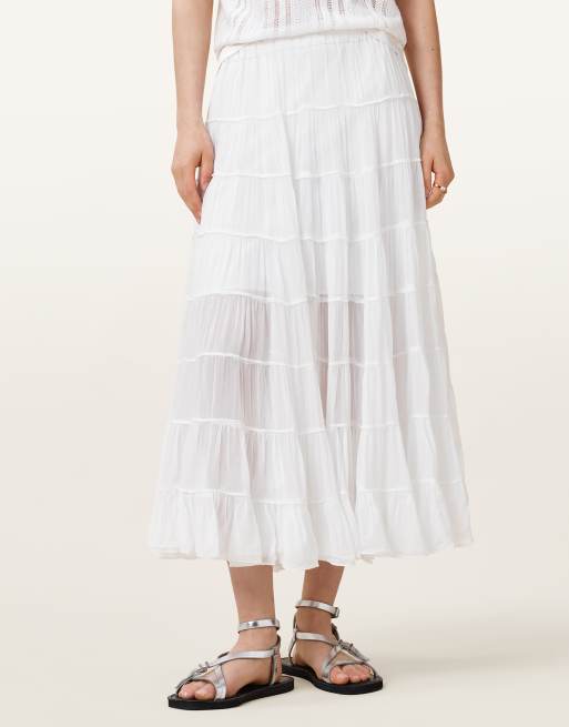 AllSaints - Eva - Jupe - Blanc craie, 4 de 6