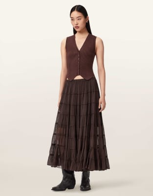 AllSaints - Eva - Rock in Flaschenbraun