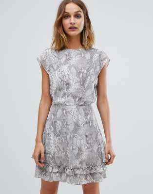 all saints snake print dress