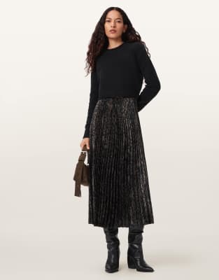 AllSaints - Evia - Kleid in Grün