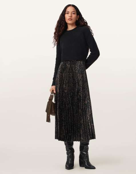 AllSaints – Evia – Kleid in Grün - view 1