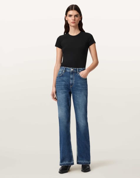 AllSaints - Fable - Jean bootcut - Indigo moyen - view 1