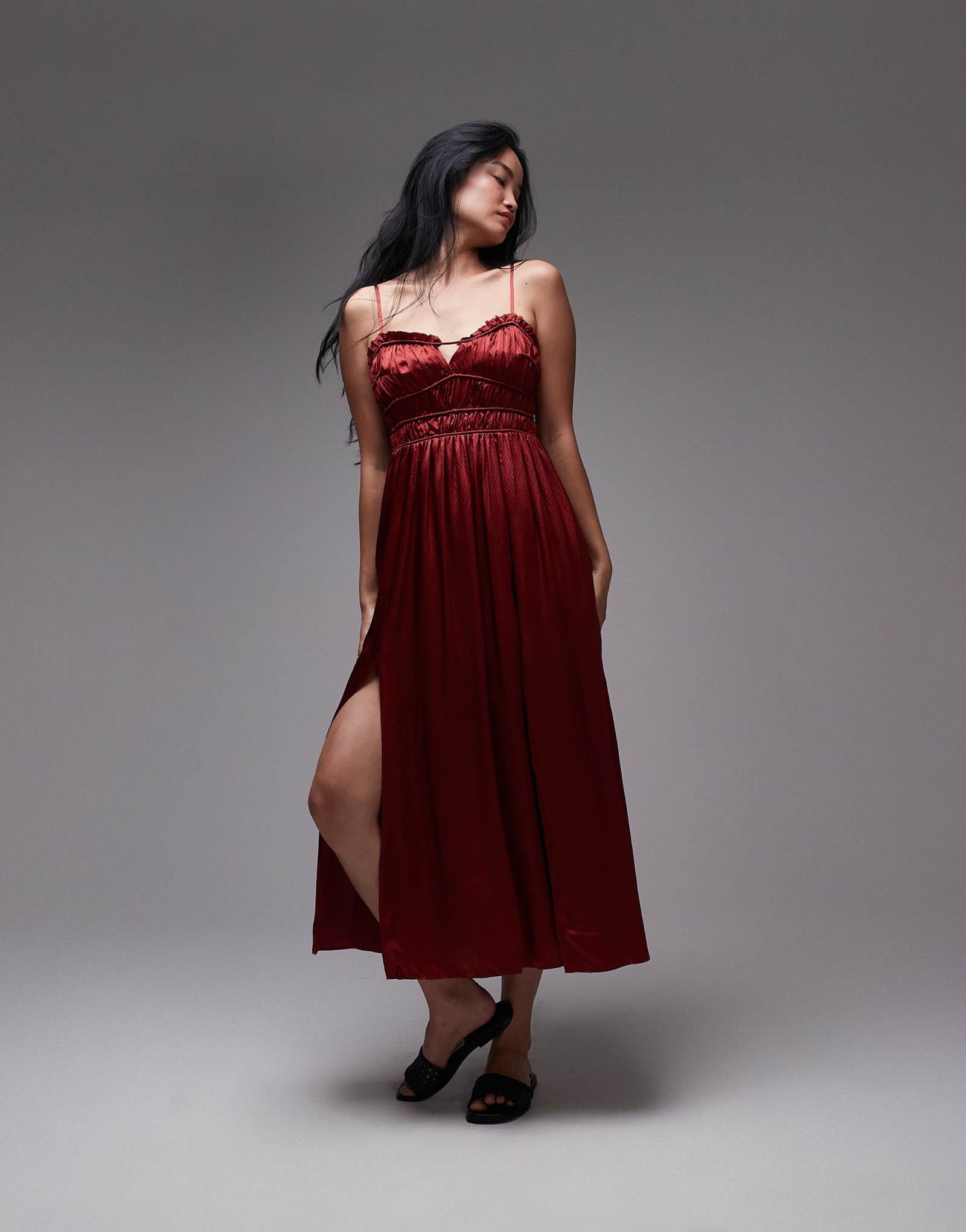 Фэйлинское платье AllSaints цвета розового дерева
