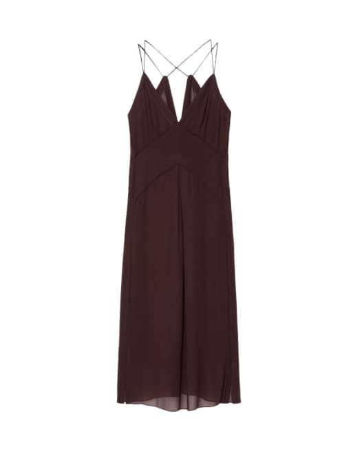 AllSaints Fawn Kleid in Oxbloodrot, 2 von 6