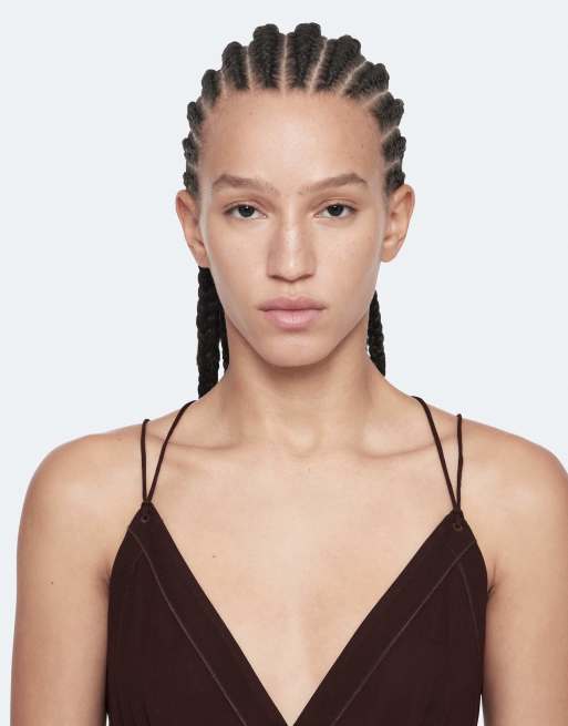 AllSaints Fawn Kleid in Oxbloodrot, 3 von 6