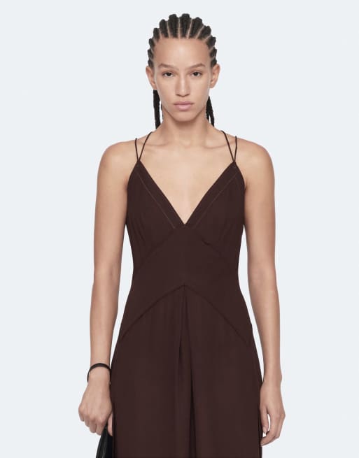 AllSaints Fawn Kleid in Oxbloodrot, 4 von 6