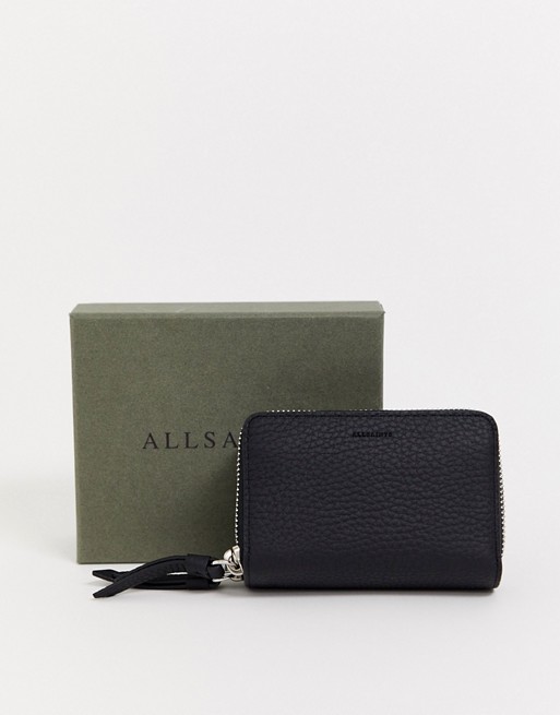 AllSaints fetch leather card holder