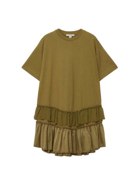 AllSaints Feyre Kleid in Khaki-Grün - view 1