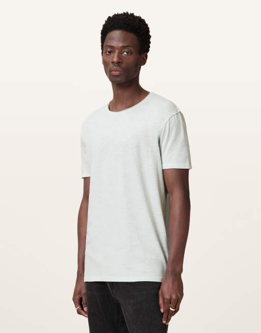 AllSaints – Figure – T-Shirt in Schaumgrün mit Rundhalsausschnitt