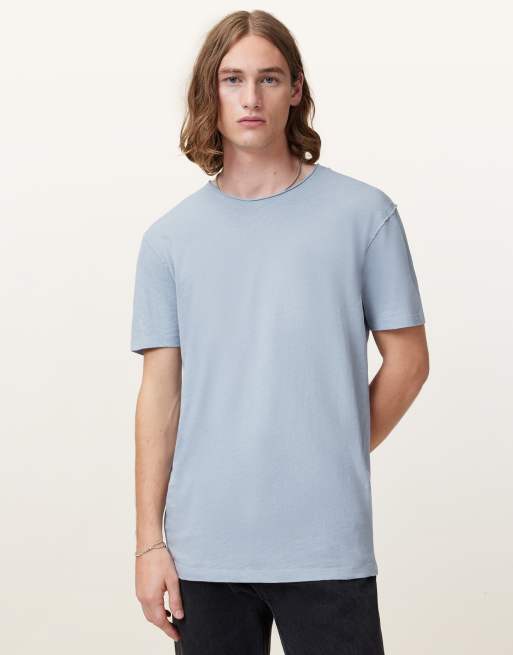 AllSaints - Figure - T-shirt met korte mouwen en rondehals in blauw