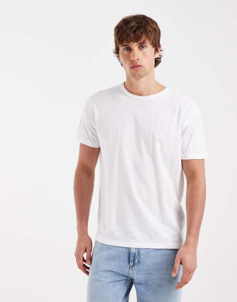 AllSaints – Flax – Biały T-shirt z krótkimi rękawami i logo - view 1