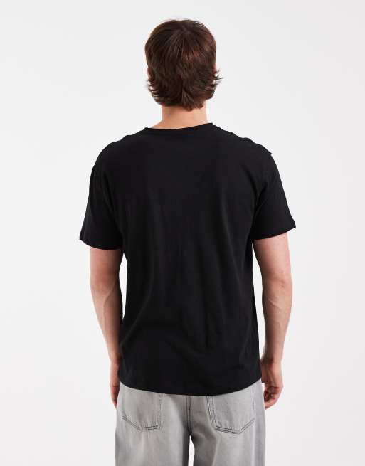 AllSaints – Flax – Svart t-shirt med korta ärmar och logga, 5 av 5