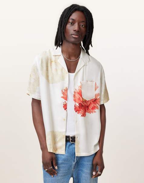 AllSaints - Fleur - Chemise à manches courtes - Blanc - view 1