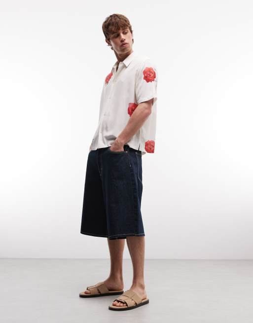 AllSaints - Fleur Fazed - Camicia a maniche corte in misto lino bianca con stampa di fragole, 2 di 5