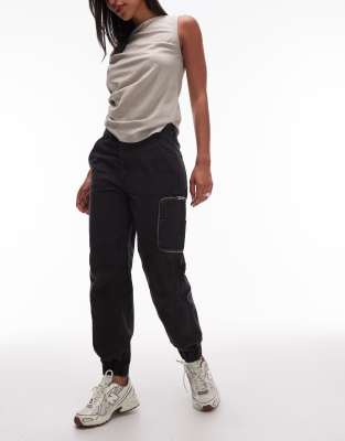 AllSaints - Florence - Joggingbroek met aansluitende boorden in zwart - view 1