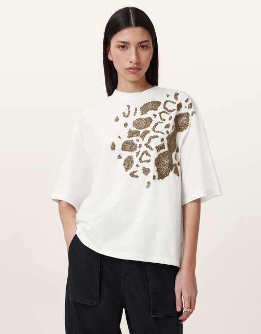 AllSaints - Flow Amelie - T-shirt - Blanc optique