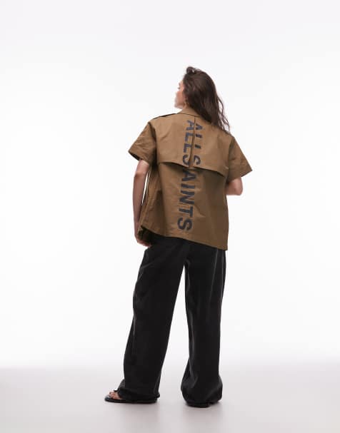 Allsaints flow jacket in fir green