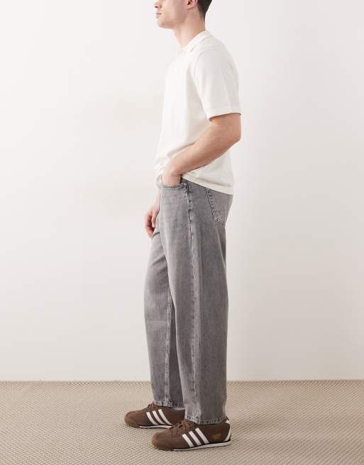 AllSaints - Forvaskede grå jeans med barrel-ben og slidt finish, 2 af 5