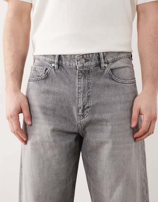 AllSaints - Forvaskede grå jeans med barrel-ben og slidt finish, 4 af 5