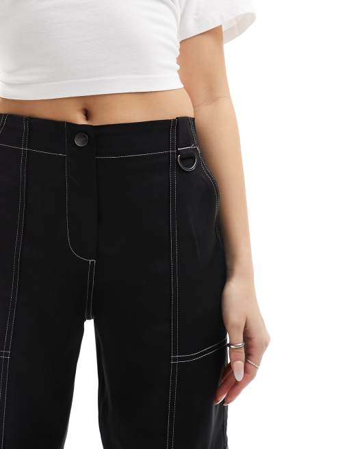 AllSaints Fran Pantalon resserr aux chevilles Noir ASOS