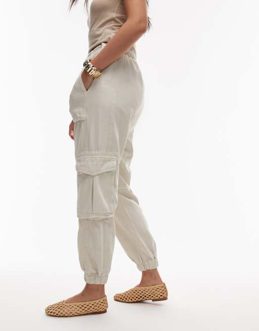 Allsaints freda pants in ecru white