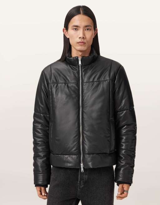AllSaints – Furse – Pufferjacke in Schwarz