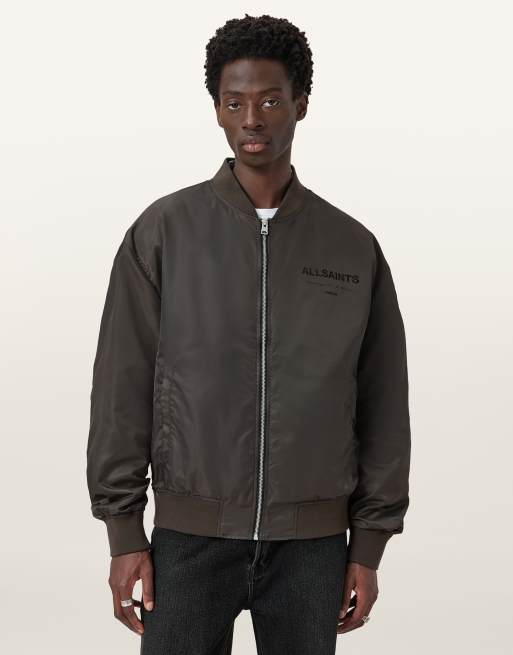 AllSaints – Future – Bomberjacke in mattem Khaki