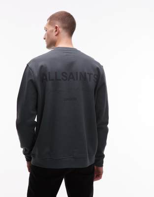 Allsaints Future Crew Neck Sweatshirt In Blue