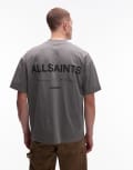 [AllSaints] AllSaints Future logo t-shirt in washed green S GASTOR GREEN