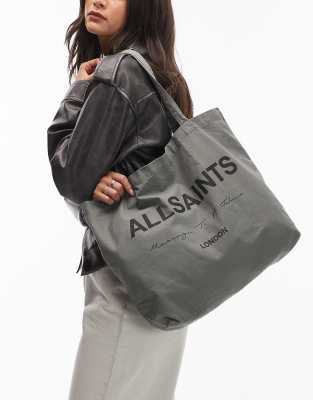 AllSaints - Future - Tote-bag - Gris-Vert