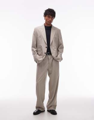 Allsaints Gallow Tailored Blazer In Neutral