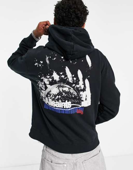 Black 2025 graphic hoodies