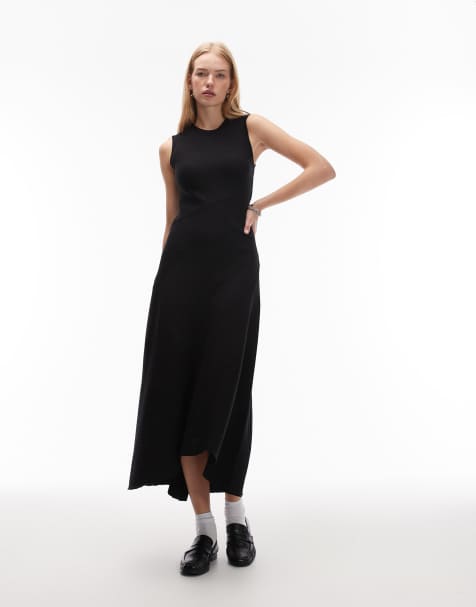 Allsaints Gia maxi dress in black 