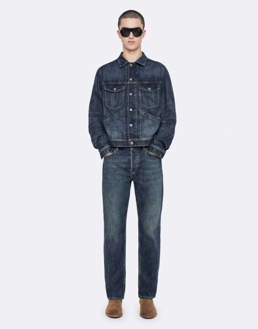AllSaints - gorra trucker regular en índigo oscuro, 2 de 6
