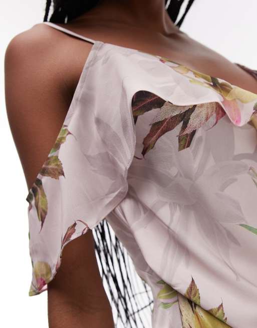 Allsaints Grace dress in adena soft pink - PINK | ASOS