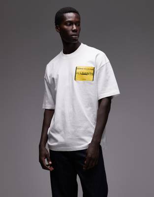 AllSaints Allsaints Graphic t-shirt in white - WHITE