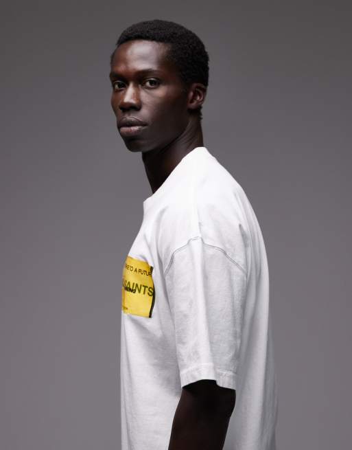 Allsaints Graphic t-shirt in white - WHITE, 4 of 5