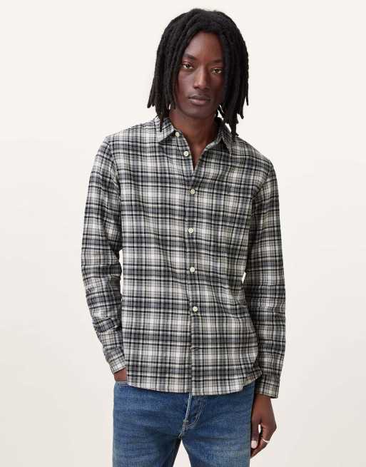 AllSaints - Gratton - Chemise à manches longues - Gris