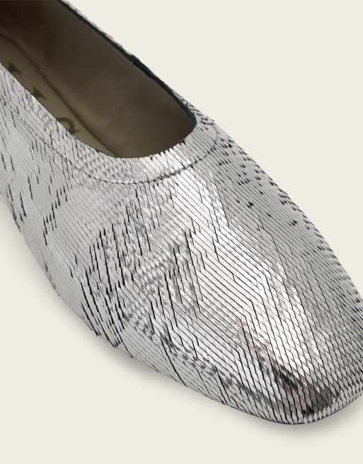 AllSaints - Hailee - Bailarinas gris plomo, 4 de 5