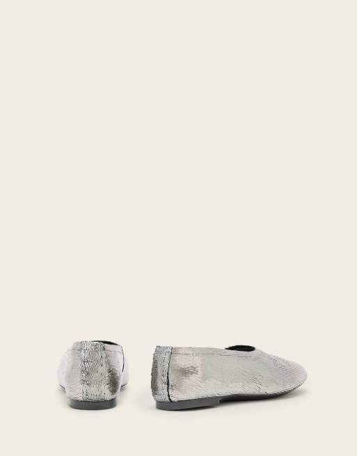 AllSaints - Hailee - Chaussures plates - Gris acier, 5 de 5