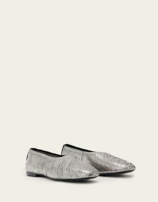 Hailee - Flache Schuhe in Stahlgrau Grau 39