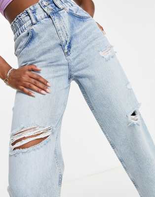 distressed baggy boyfriend jeans