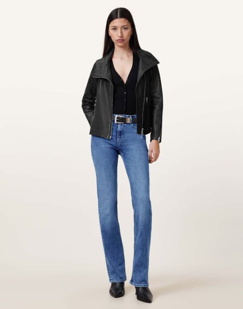 AllSaints - Haldan - Jean bootcut slim - Bleu - view 1